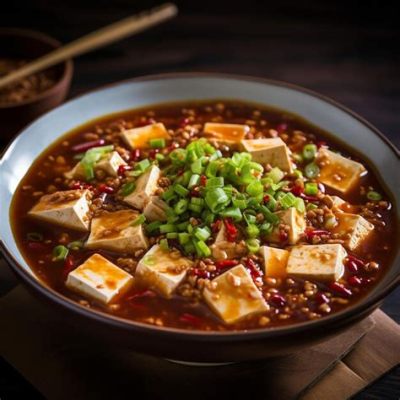  Huanggangse Mapo Tofu: Een Smaakvolle Dans van Pittige Sichuanse Gewassen en Zacht Zilken ToFu!